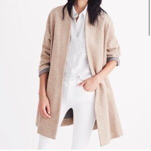 Madewell Tan Open-Front Coat